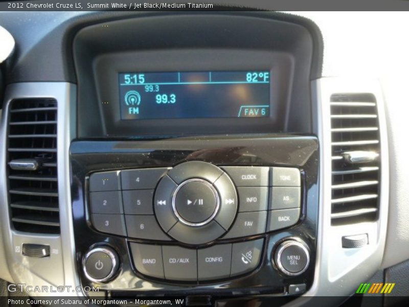 Summit White / Jet Black/Medium Titanium 2012 Chevrolet Cruze LS