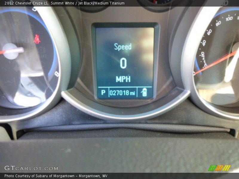 Summit White / Jet Black/Medium Titanium 2012 Chevrolet Cruze LS