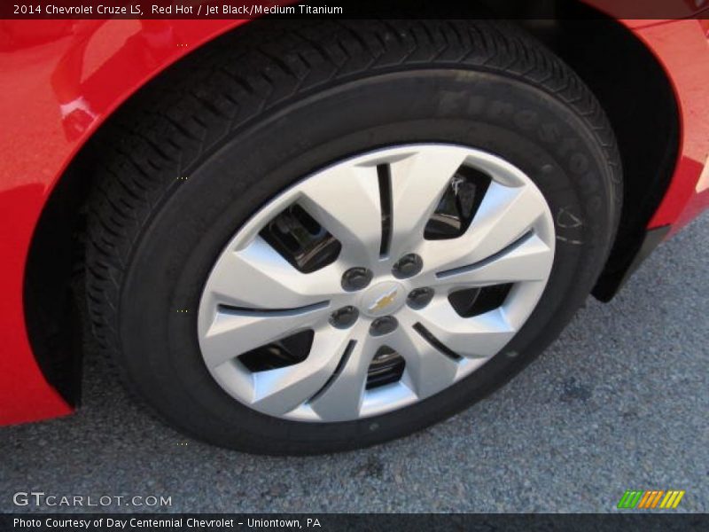 Red Hot / Jet Black/Medium Titanium 2014 Chevrolet Cruze LS