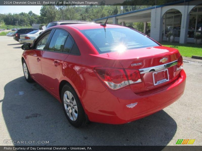 Red Hot / Jet Black/Medium Titanium 2014 Chevrolet Cruze LS