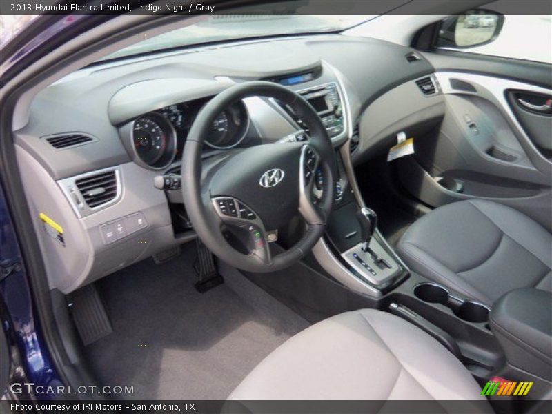 Indigo Night / Gray 2013 Hyundai Elantra Limited