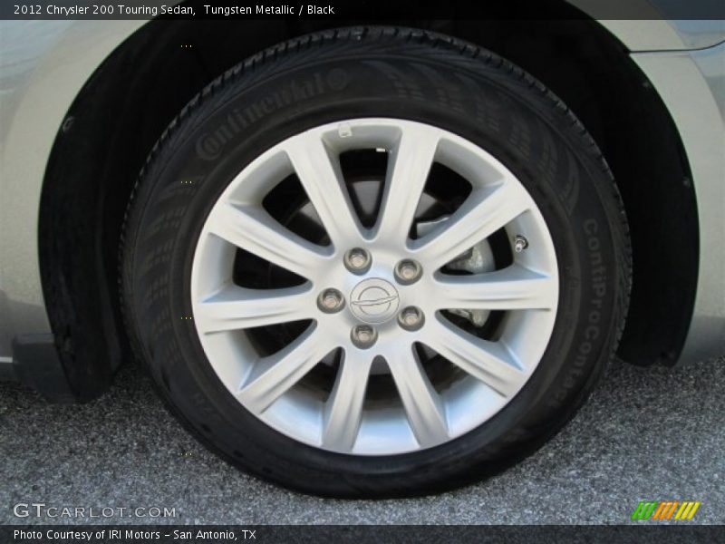 Tungsten Metallic / Black 2012 Chrysler 200 Touring Sedan