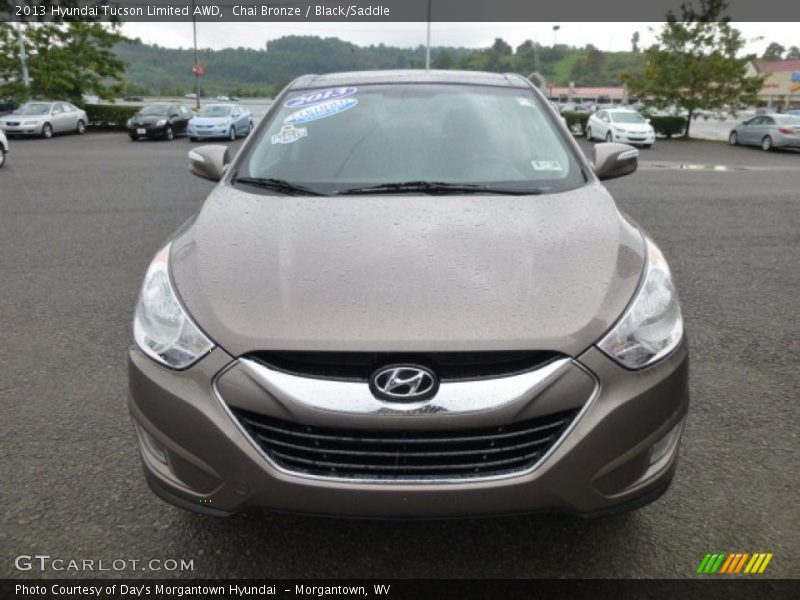 Chai Bronze / Black/Saddle 2013 Hyundai Tucson Limited AWD