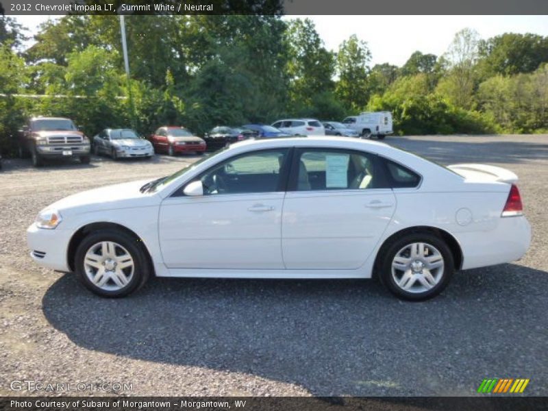 Summit White / Neutral 2012 Chevrolet Impala LT