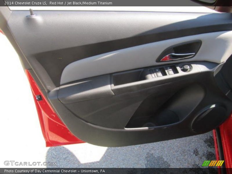 Red Hot / Jet Black/Medium Titanium 2014 Chevrolet Cruze LS