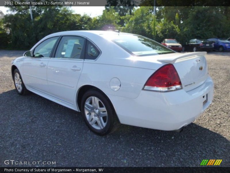 Summit White / Neutral 2012 Chevrolet Impala LT