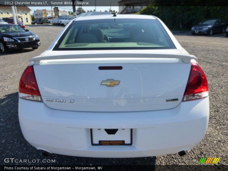 Summit White / Neutral 2012 Chevrolet Impala LT