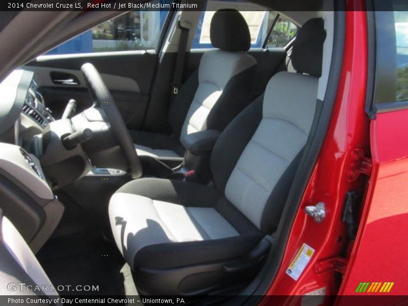 Red Hot / Jet Black/Medium Titanium 2014 Chevrolet Cruze LS