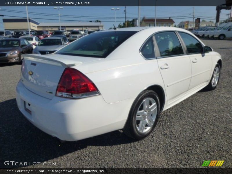 Summit White / Neutral 2012 Chevrolet Impala LT