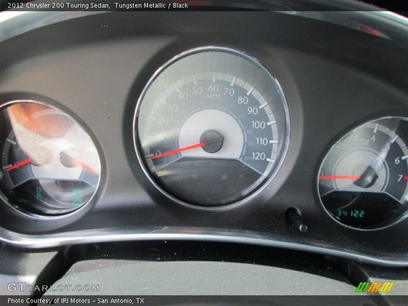 Tungsten Metallic / Black 2012 Chrysler 200 Touring Sedan