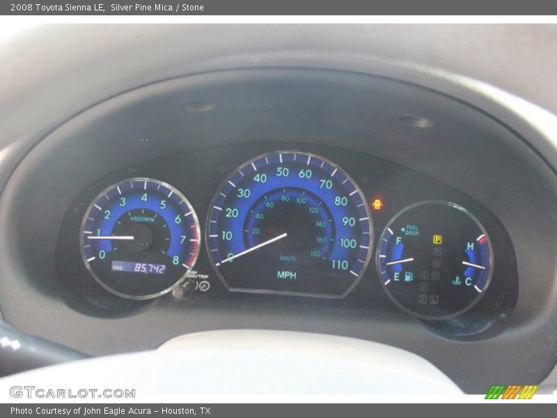 Silver Pine Mica / Stone 2008 Toyota Sienna LE