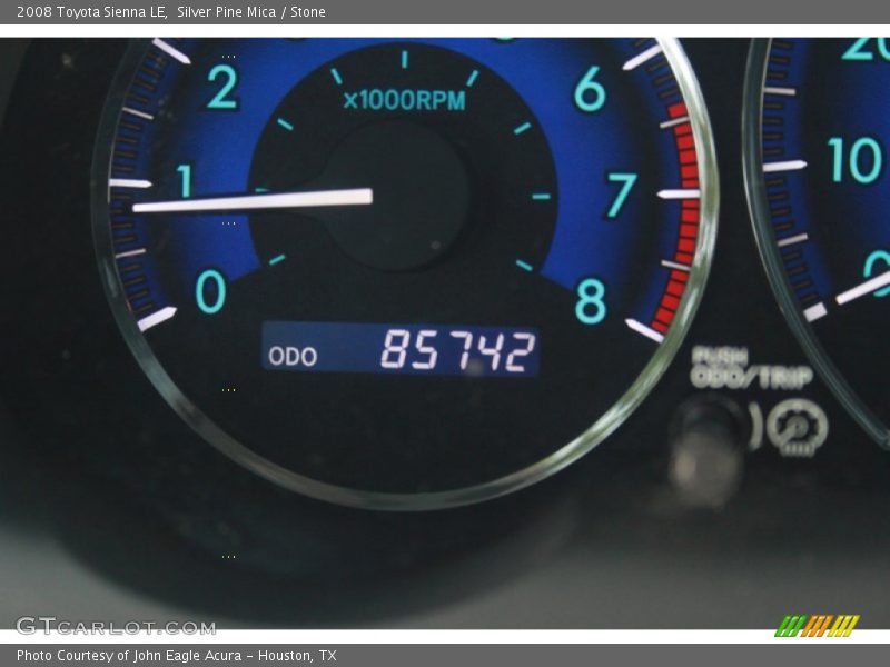Silver Pine Mica / Stone 2008 Toyota Sienna LE