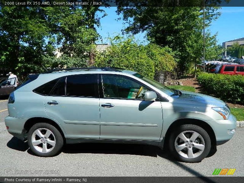 Desert Sage Metallic / Black 2008 Lexus RX 350 AWD