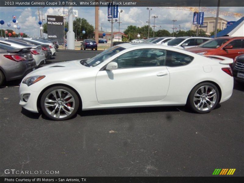 White Satin Pearl / Black Leather 2013 Hyundai Genesis Coupe 3.8 Track