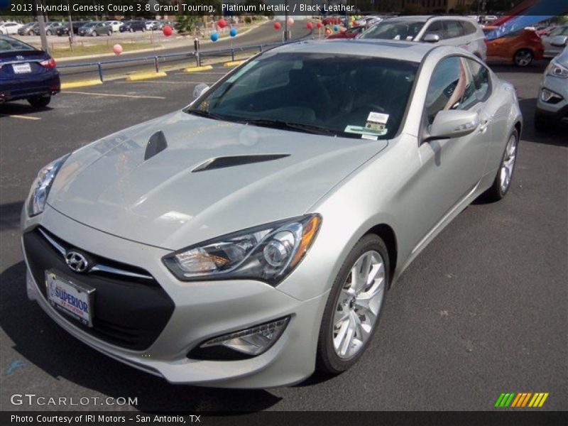 Platinum Metallic / Black Leather 2013 Hyundai Genesis Coupe 3.8 Grand Touring