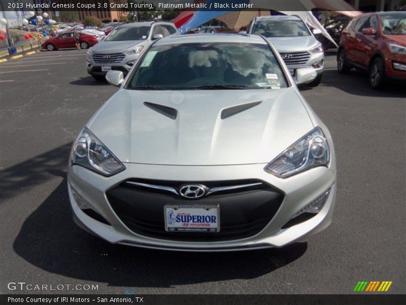 Platinum Metallic / Black Leather 2013 Hyundai Genesis Coupe 3.8 Grand Touring