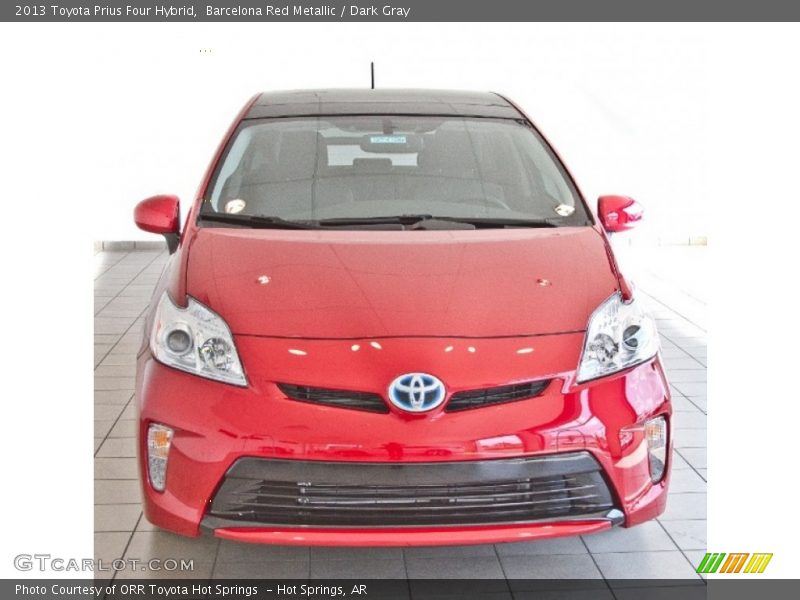 Barcelona Red Metallic / Dark Gray 2013 Toyota Prius Four Hybrid