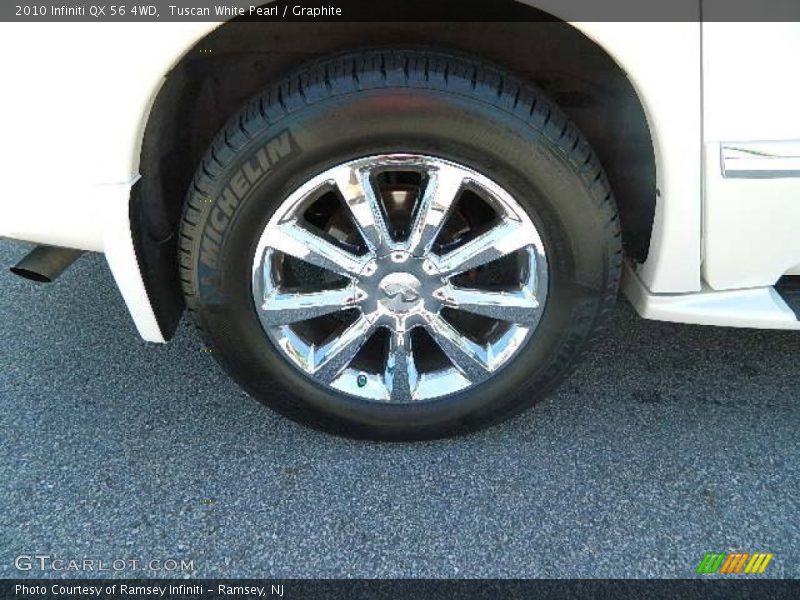 Tuscan White Pearl / Graphite 2010 Infiniti QX 56 4WD