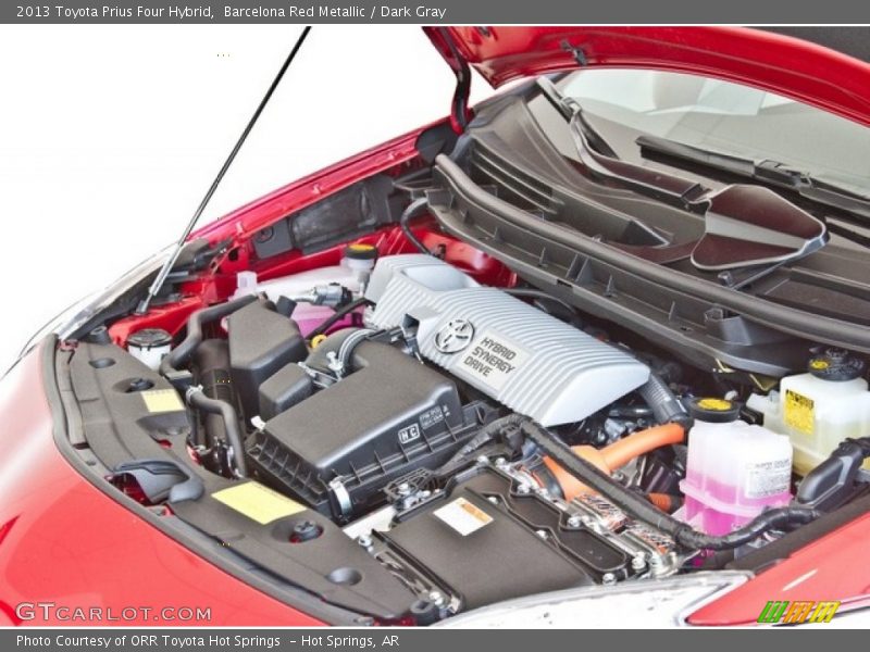 Barcelona Red Metallic / Dark Gray 2013 Toyota Prius Four Hybrid
