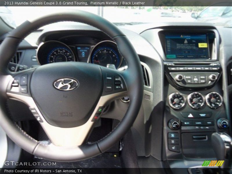 Platinum Metallic / Black Leather 2013 Hyundai Genesis Coupe 3.8 Grand Touring