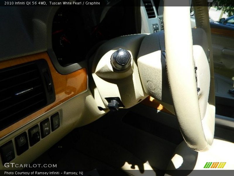 Tuscan White Pearl / Graphite 2010 Infiniti QX 56 4WD