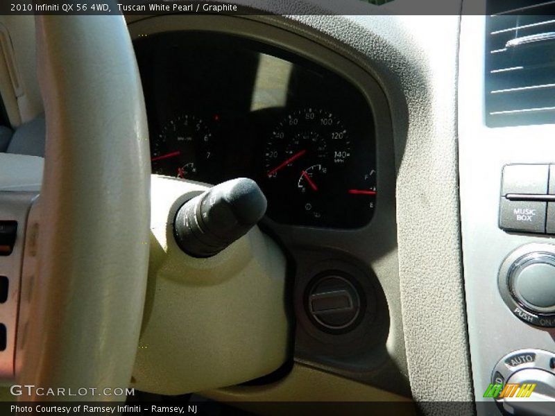 Tuscan White Pearl / Graphite 2010 Infiniti QX 56 4WD