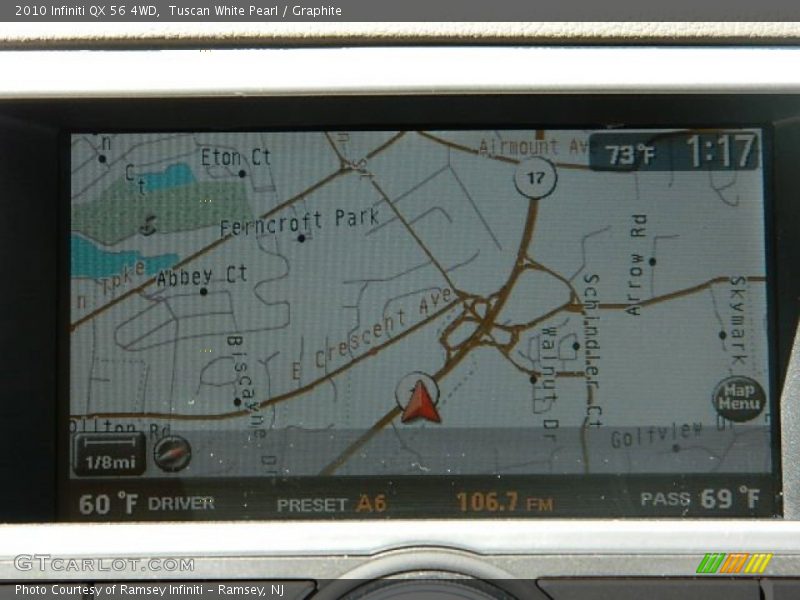 Tuscan White Pearl / Graphite 2010 Infiniti QX 56 4WD
