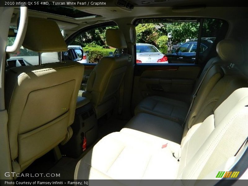 Tuscan White Pearl / Graphite 2010 Infiniti QX 56 4WD