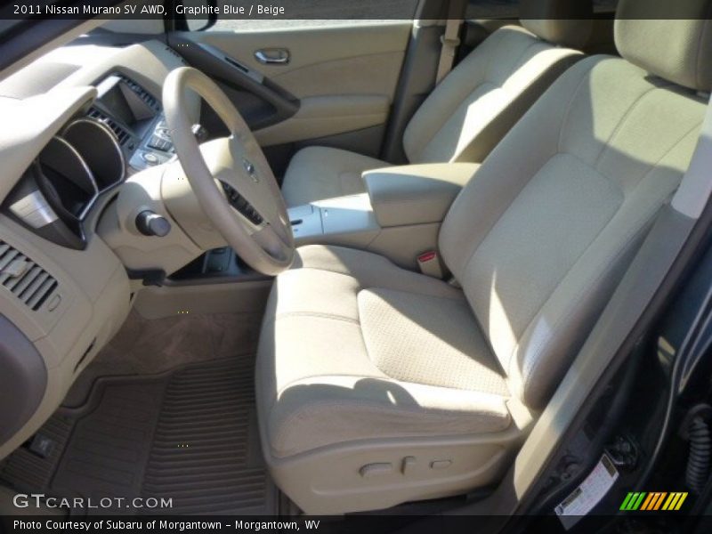 Graphite Blue / Beige 2011 Nissan Murano SV AWD