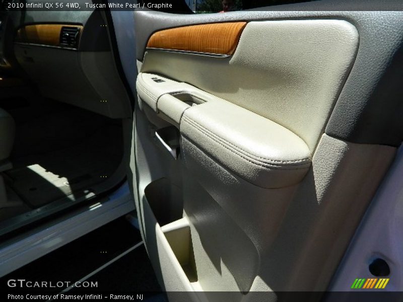 Tuscan White Pearl / Graphite 2010 Infiniti QX 56 4WD
