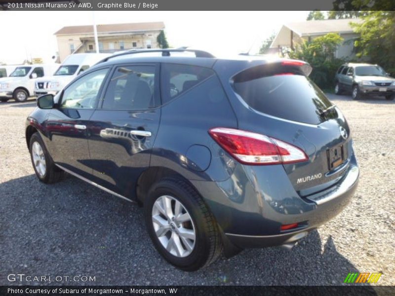 Graphite Blue / Beige 2011 Nissan Murano SV AWD