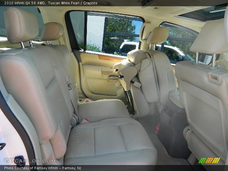 Tuscan White Pearl / Graphite 2010 Infiniti QX 56 4WD