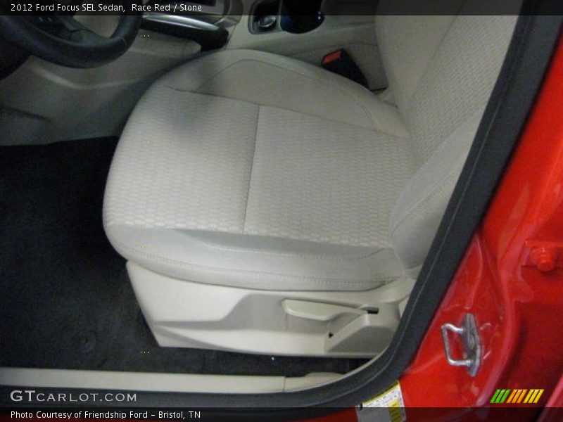 Race Red / Stone 2012 Ford Focus SEL Sedan