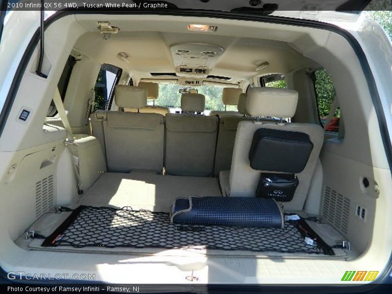 Tuscan White Pearl / Graphite 2010 Infiniti QX 56 4WD