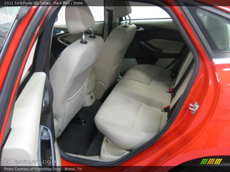 Race Red / Stone 2012 Ford Focus SEL Sedan