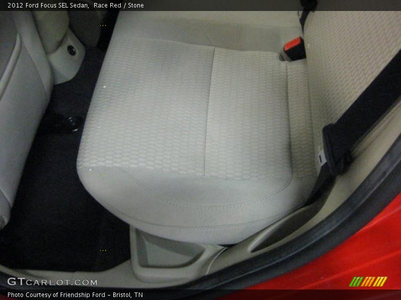 Race Red / Stone 2012 Ford Focus SEL Sedan