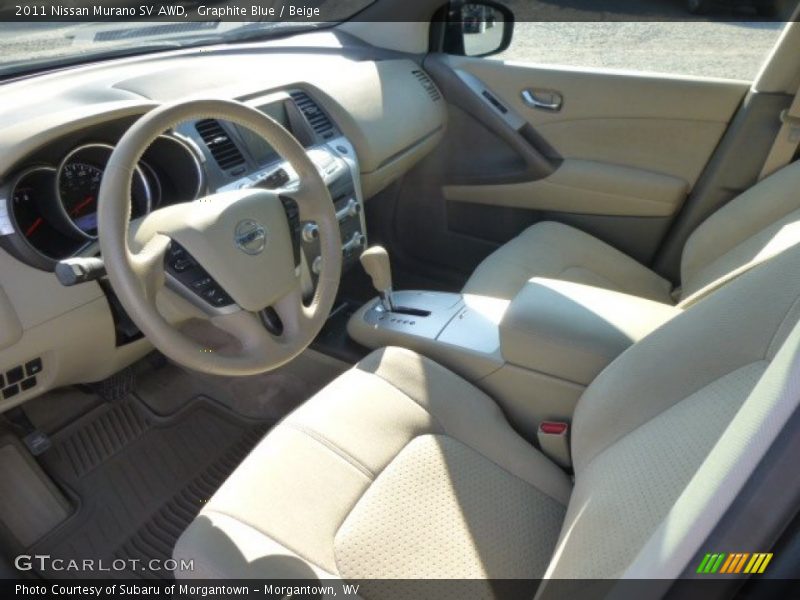 Graphite Blue / Beige 2011 Nissan Murano SV AWD