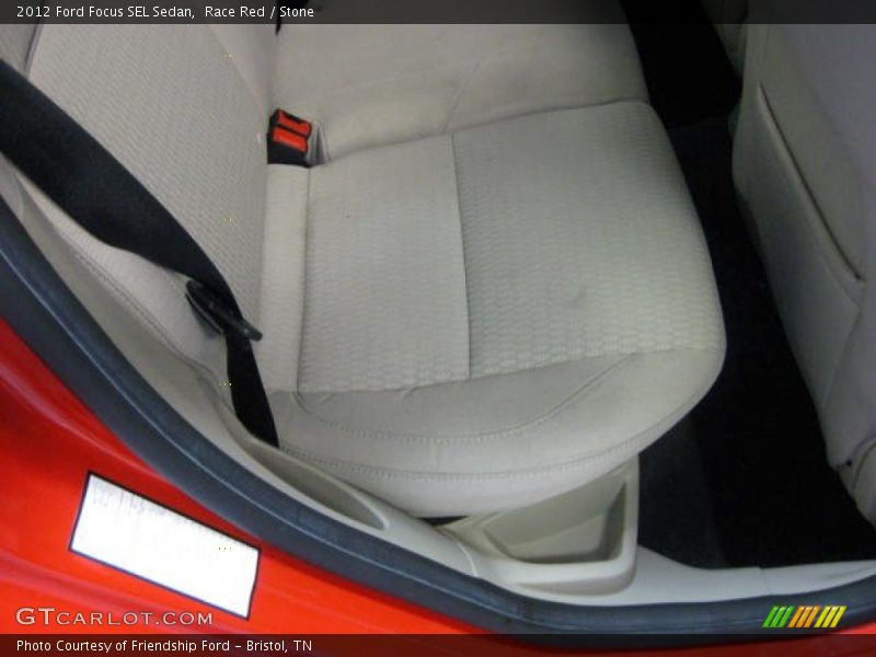 Race Red / Stone 2012 Ford Focus SEL Sedan