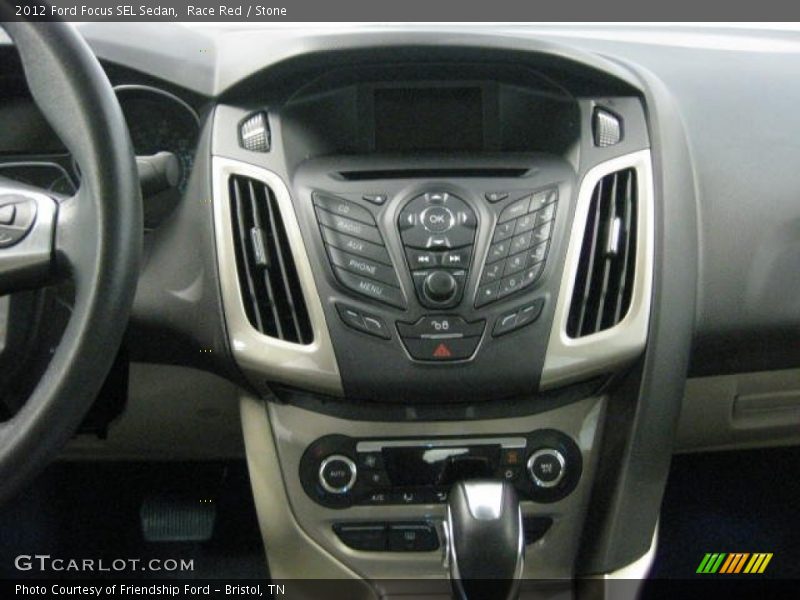 Race Red / Stone 2012 Ford Focus SEL Sedan