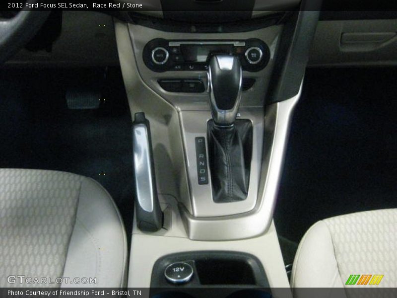 Race Red / Stone 2012 Ford Focus SEL Sedan