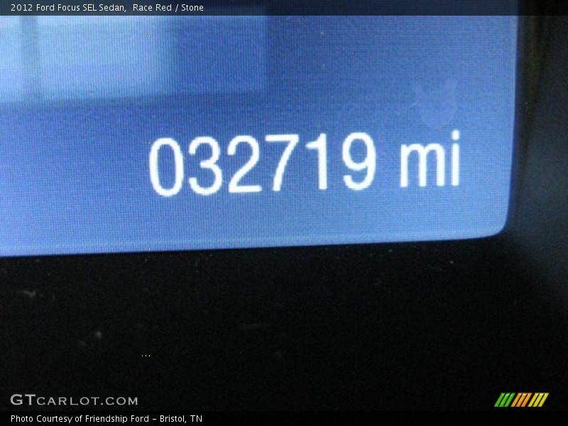 Race Red / Stone 2012 Ford Focus SEL Sedan