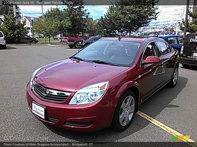 Red Jewel Tintcoat / Gray 2009 Saturn Aura XE