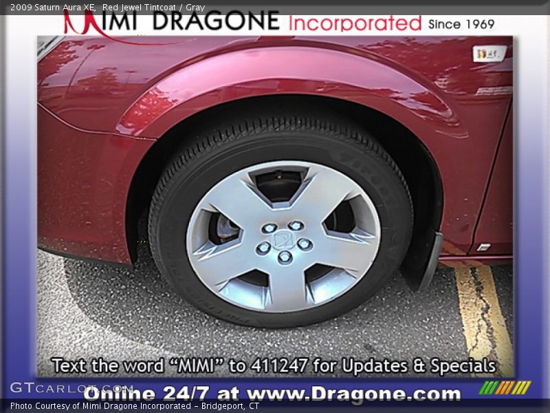 Red Jewel Tintcoat / Gray 2009 Saturn Aura XE