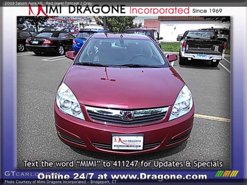Red Jewel Tintcoat / Gray 2009 Saturn Aura XE