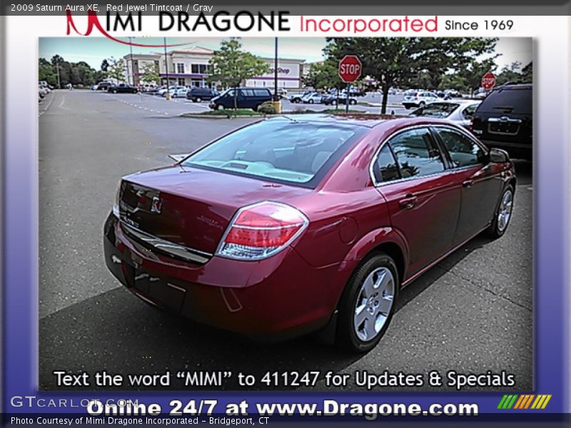 Red Jewel Tintcoat / Gray 2009 Saturn Aura XE