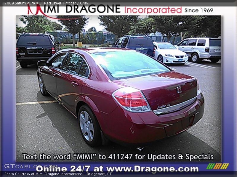 Red Jewel Tintcoat / Gray 2009 Saturn Aura XE