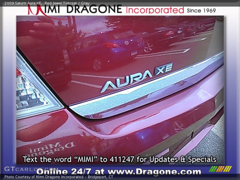 Red Jewel Tintcoat / Gray 2009 Saturn Aura XE