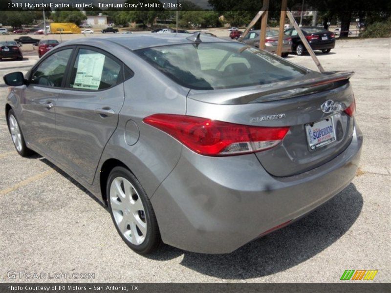 Titanium Gray Metallic / Black 2013 Hyundai Elantra Limited