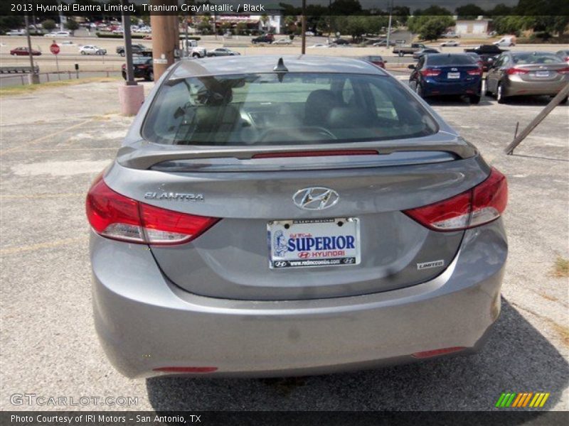 Titanium Gray Metallic / Black 2013 Hyundai Elantra Limited