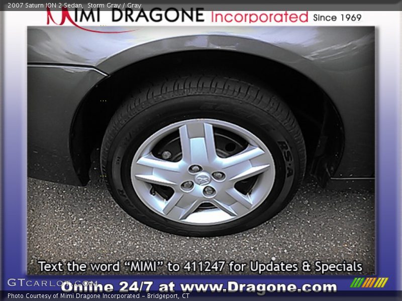 Storm Gray / Gray 2007 Saturn ION 2 Sedan